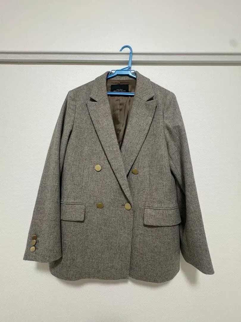 【美品✨】green label relaxingメランジツイルダブルジャケット