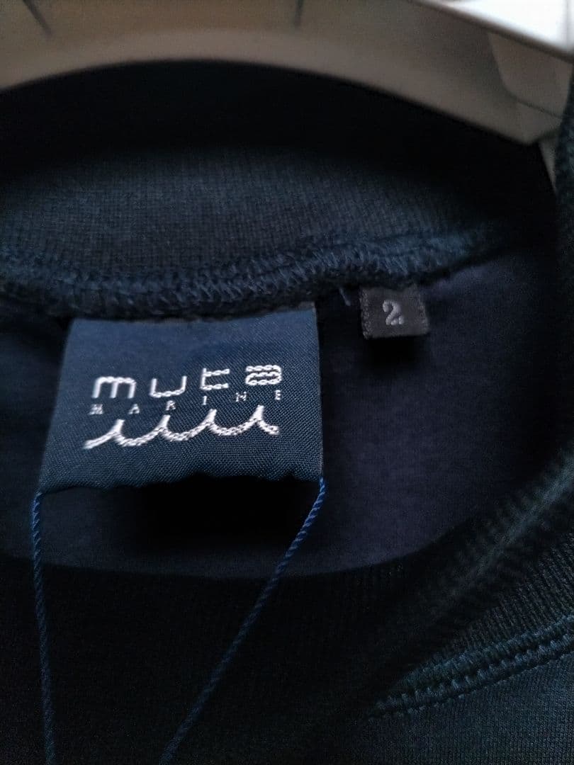 新品　ムータマリンゴルフ　モックネック　ネイビー　2