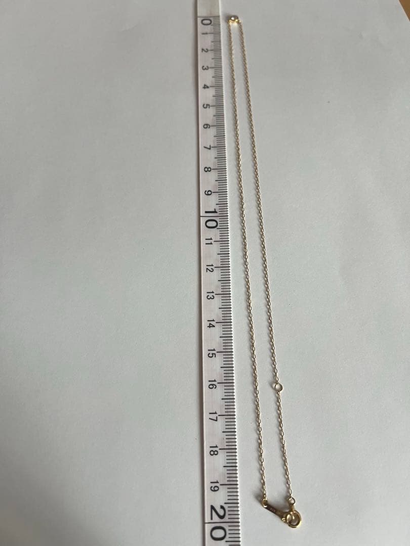 K18 4℃ 一粒 ダイヤ ネックレス　イエロー ゴールド