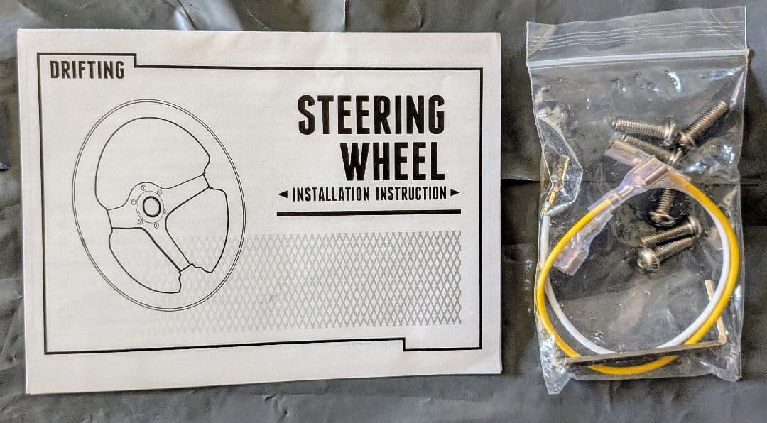 ♡　35パイ　ハート　ホワイト　ステアリング　♡