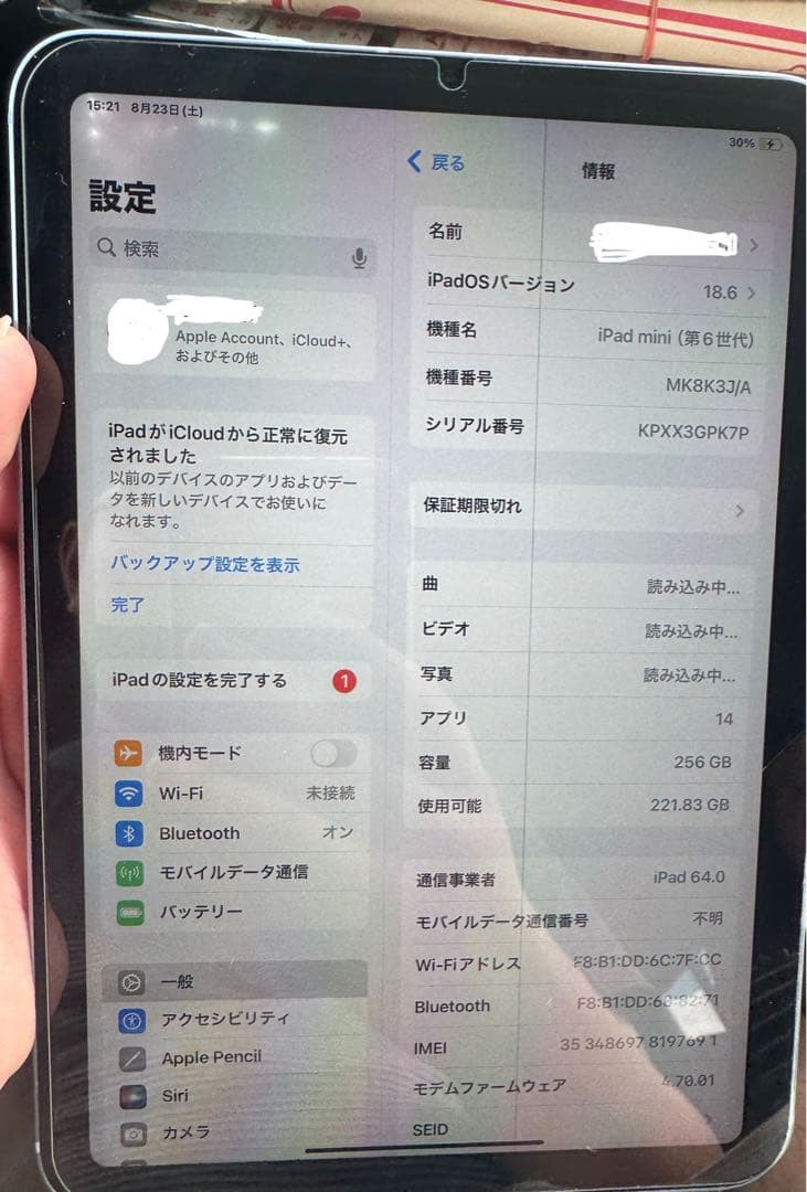 Apple iPad mini 第6世代 256GB セルラーモデル