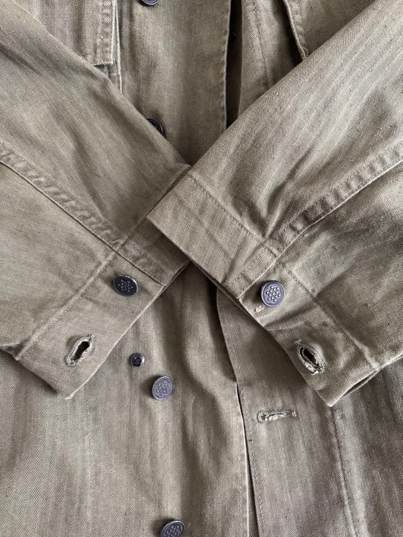 40s 米軍実物 M-43 HBT ヘリンボーン ジャケット　m43