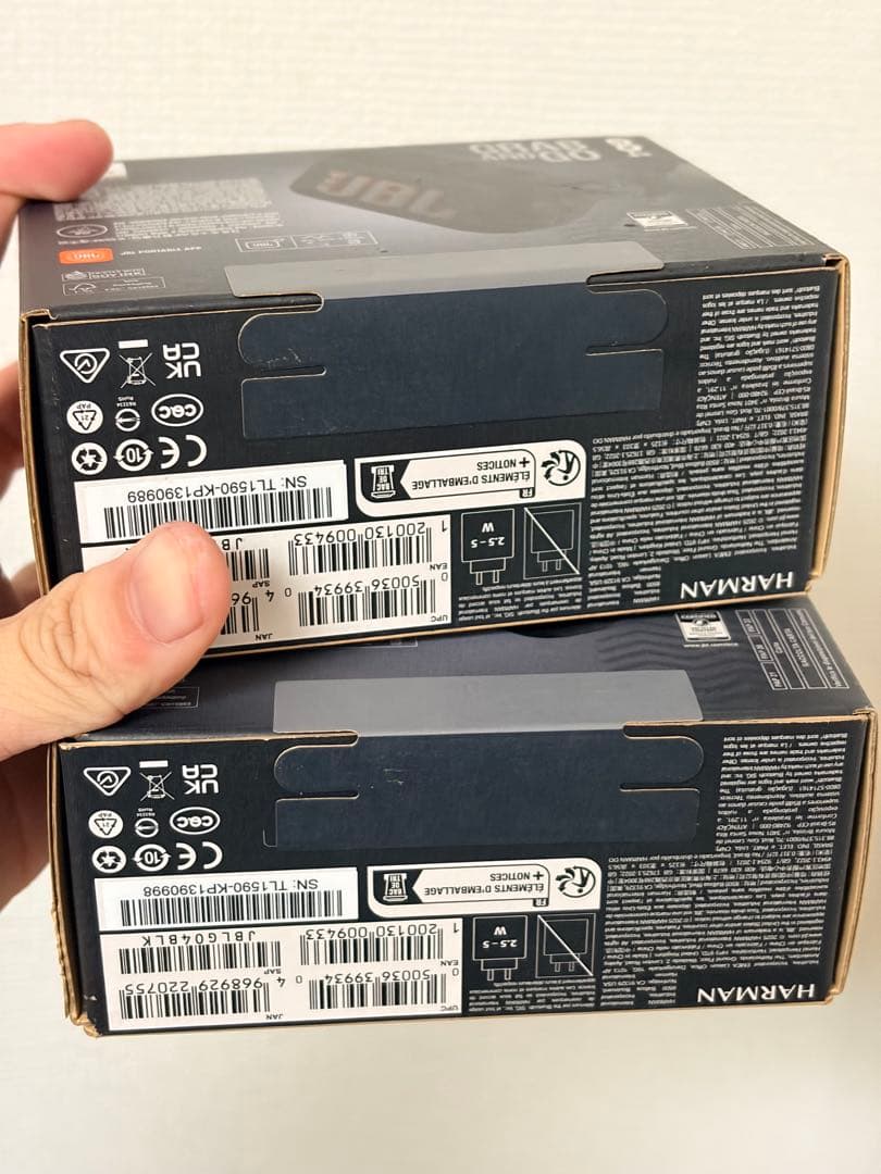 2 x JBL GO4 ブラック ワイヤレススピーカー