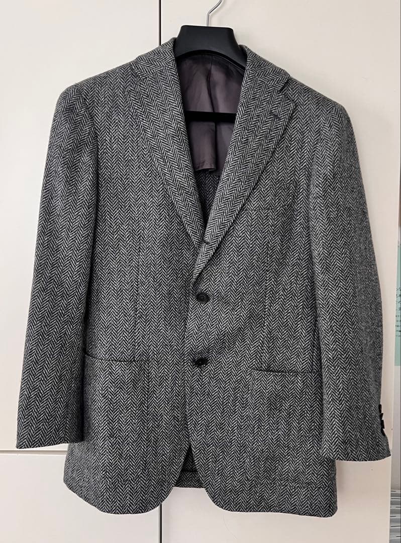 美品: Ring Jacket ×guji ヘリンボーン ジャケット