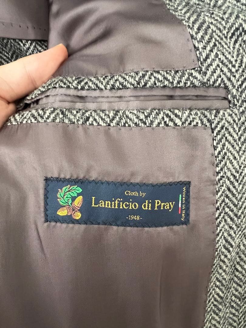 美品: Ring Jacket ×guji ヘリンボーン ジャケット