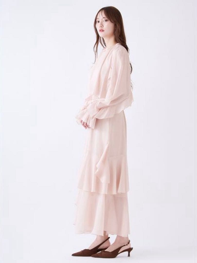 【タグ付き新品】 snidel ブラウスレイヤードフリルワンピース