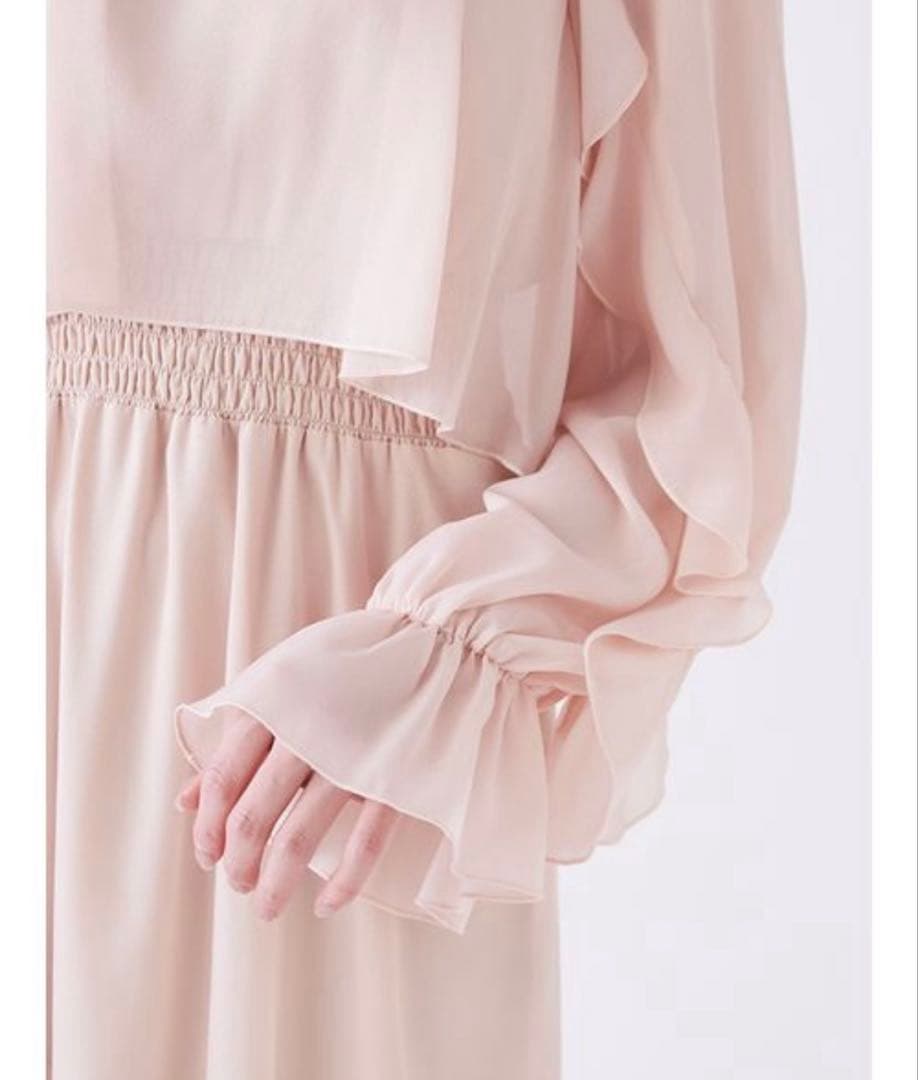 【タグ付き新品】 snidel ブラウスレイヤードフリルワンピース