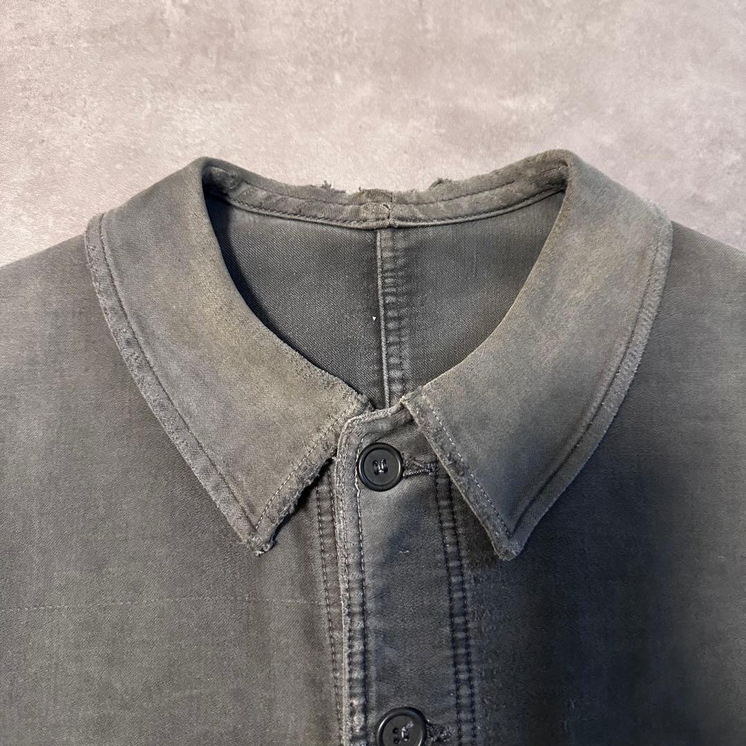 40s ブラック　モールスキン　Adolphe Lafont ユーロ　ジャケット