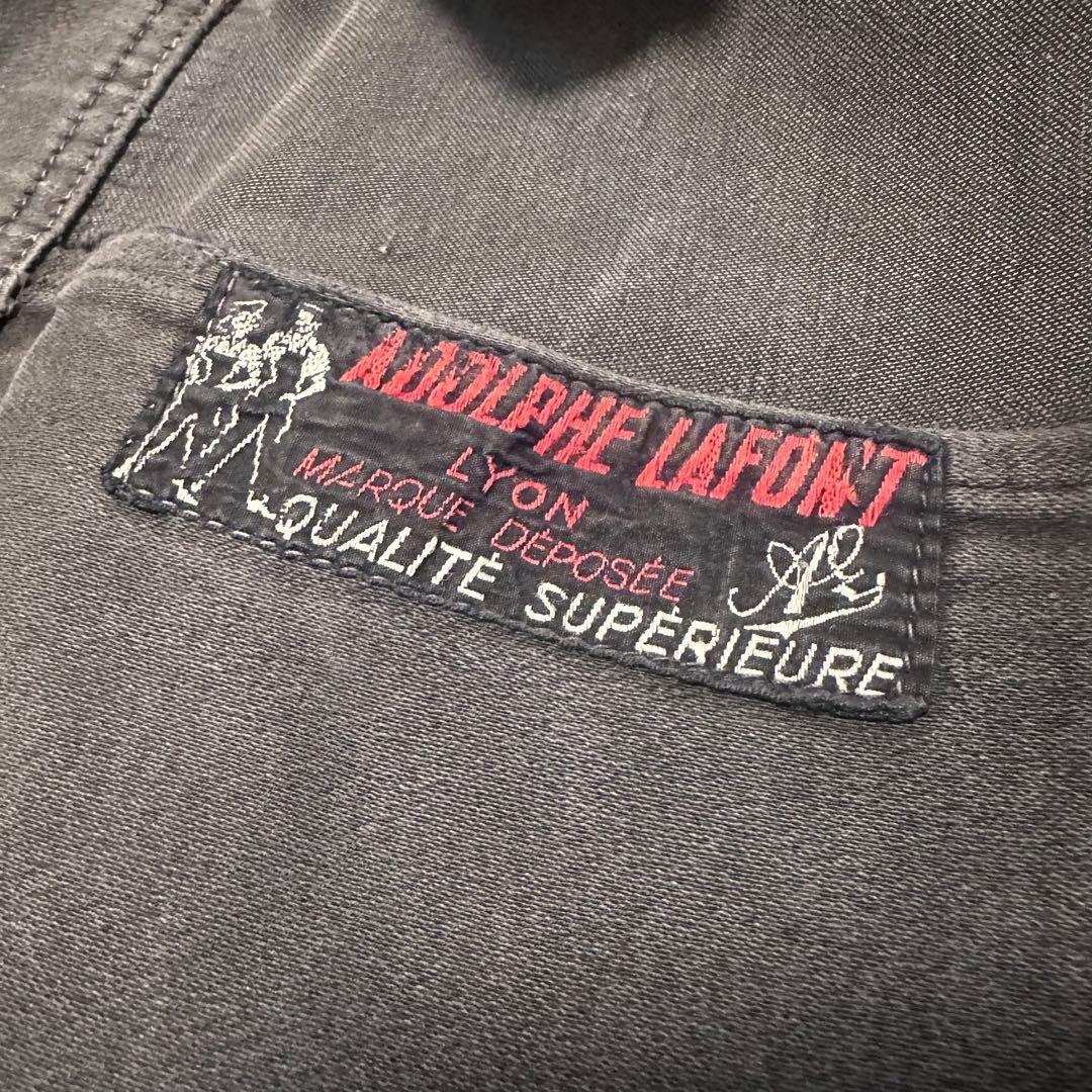 40s ブラック　モールスキン　Adolphe Lafont ユーロ　ジャケット