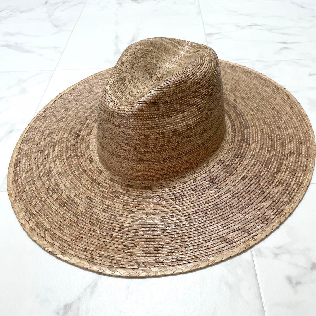 未使用タグ付き ラックオブカラー Fedora 麦わら帽子 中折れハット S/M