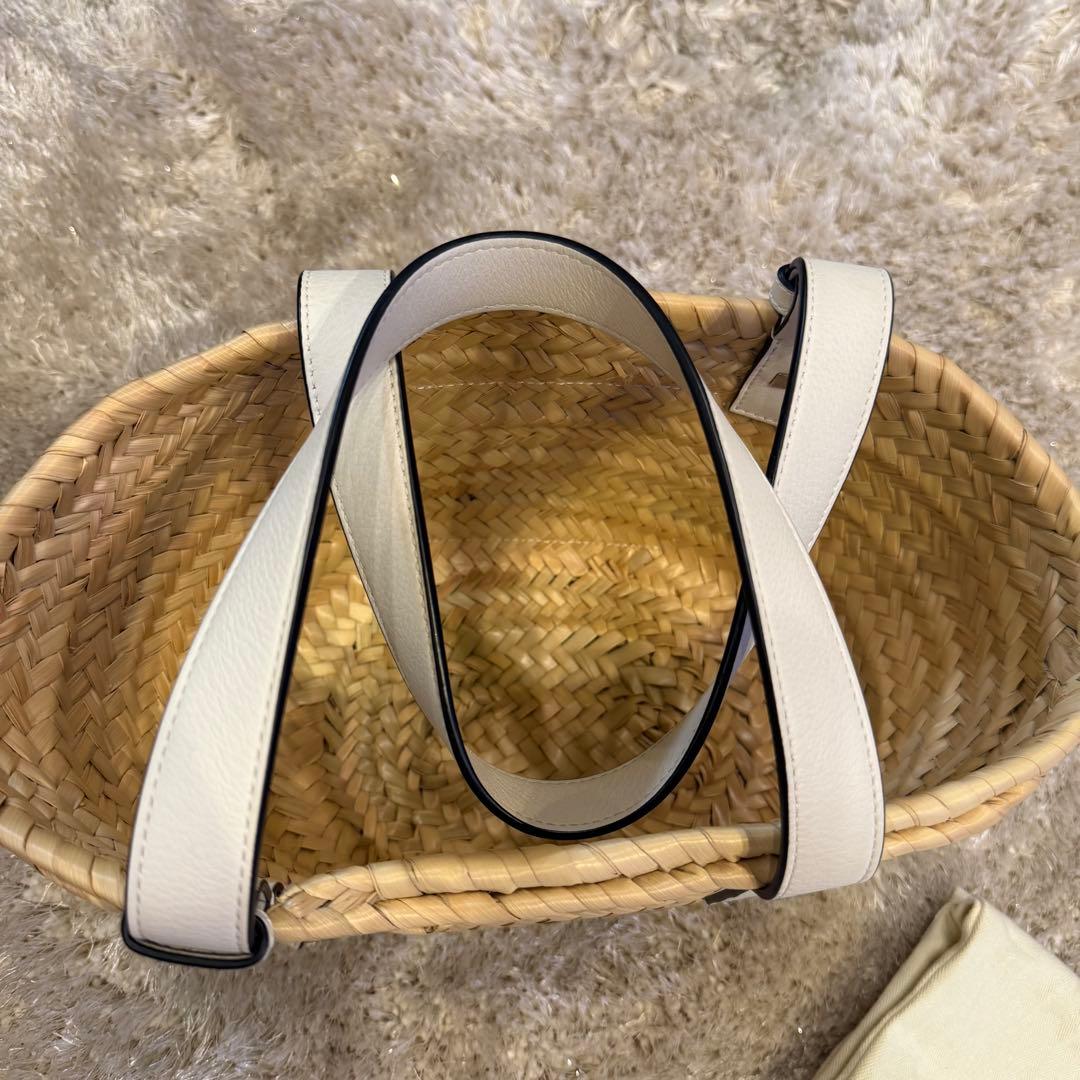 【巾着付き】かごバッグ　ロエベ
