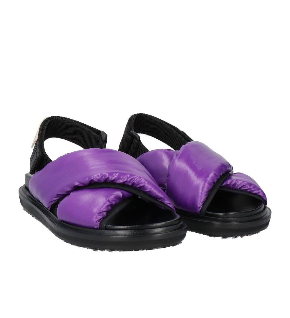 未使用! マルニ MARNI サンダル 38 パープル 紫