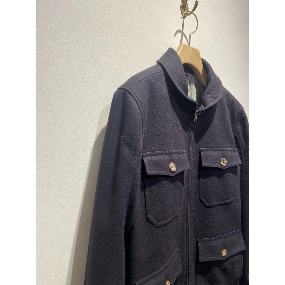 A.P.C.*ジップアップ　メルトンウールジャケット