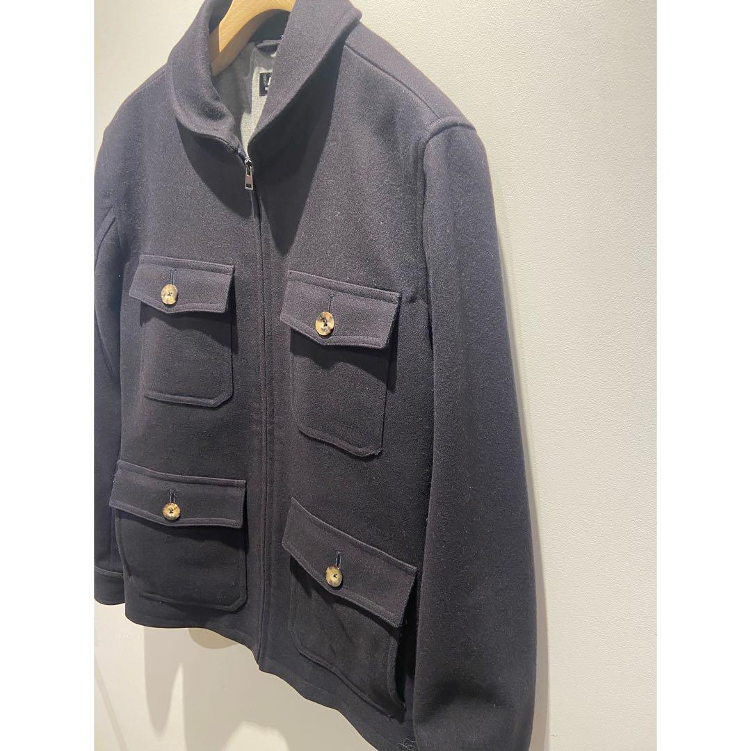 A.P.C.*ジップアップ　メルトンウールジャケット