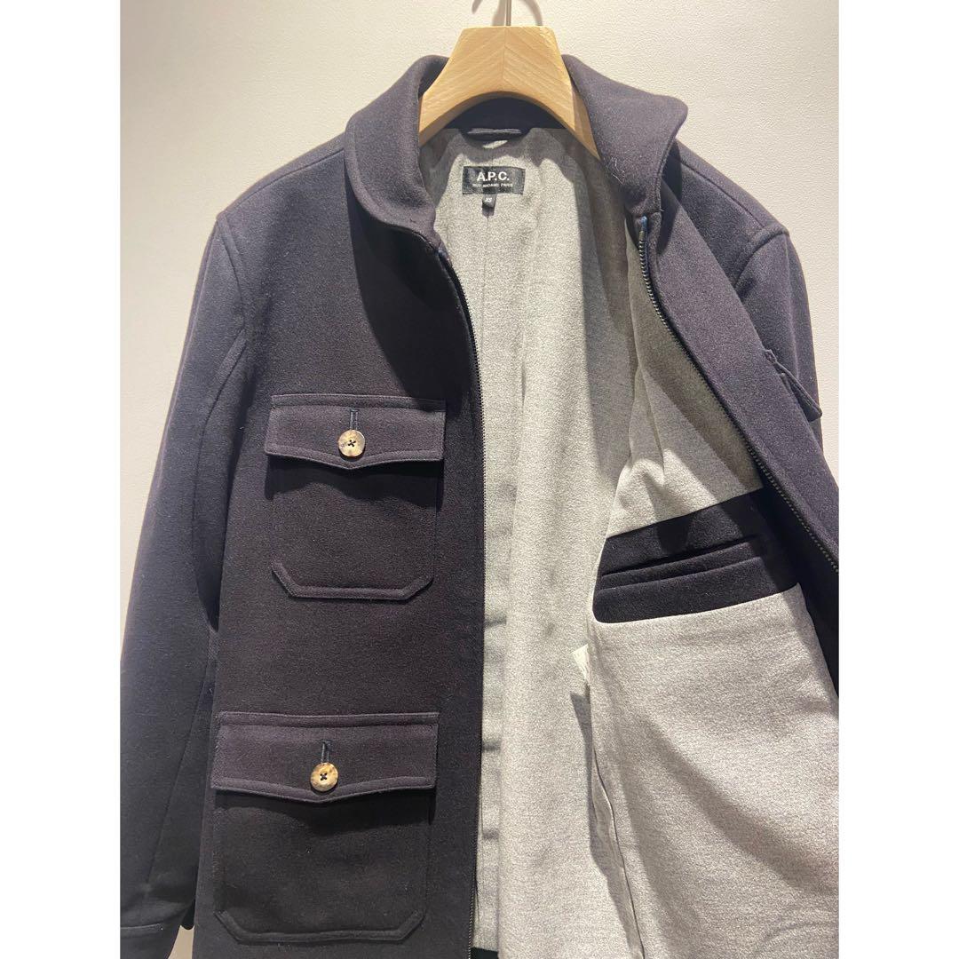 A.P.C.*ジップアップ　メルトンウールジャケット