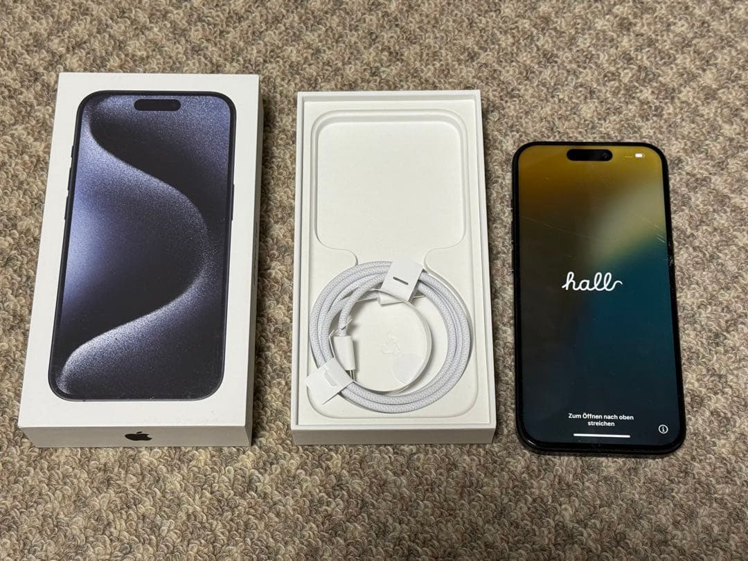 iPhone 15 pro ブルーチタニウム　512GB ジャンク　　訳あり