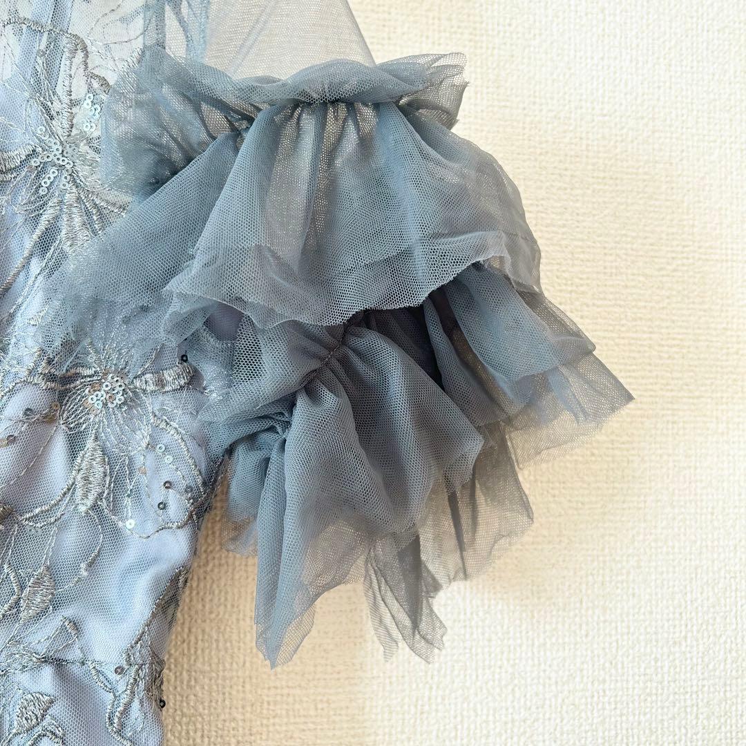 2回着用クリーニング済♡スパンコール パーティー ドレス 結婚式 お呼ばれワンピ