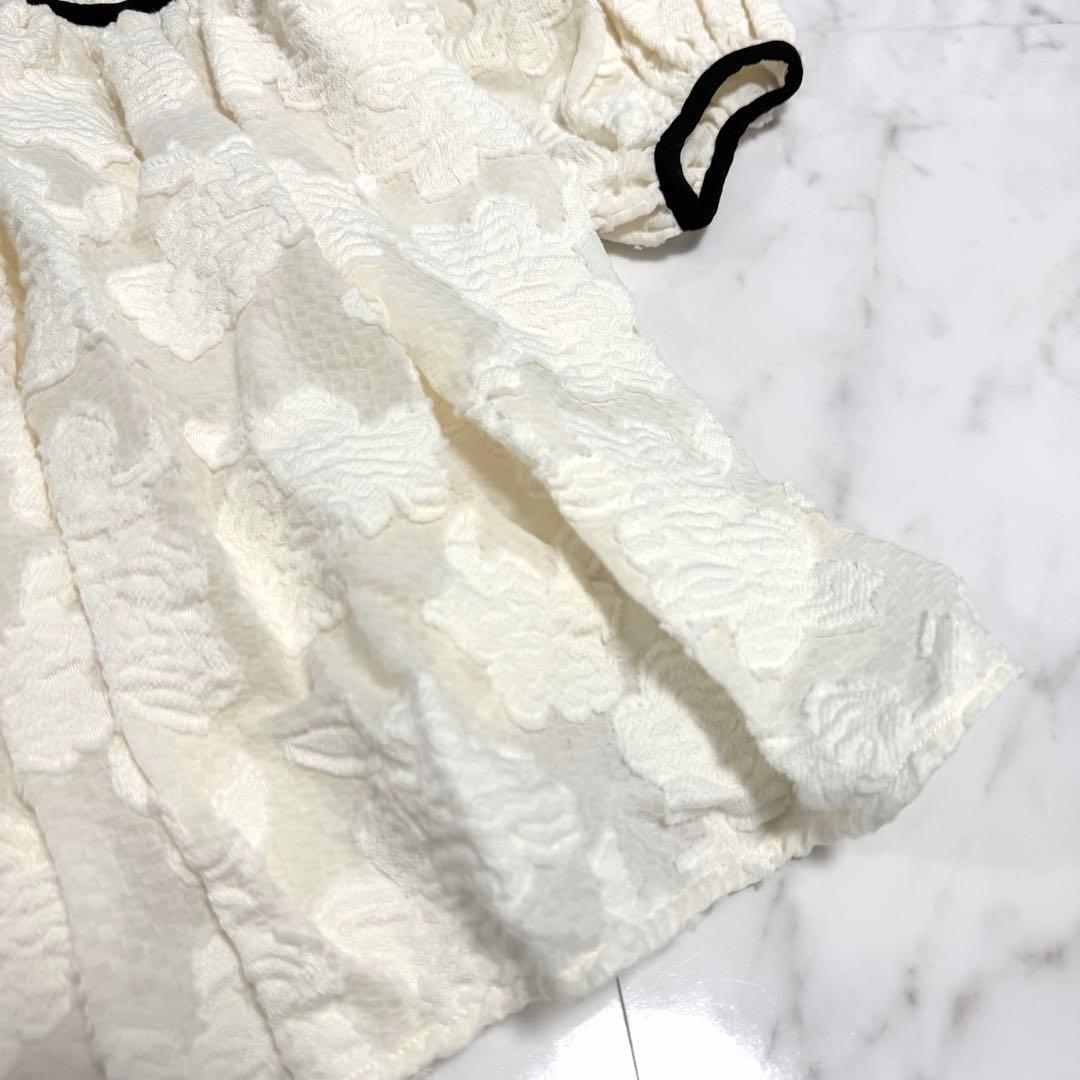 【美品】完売品✨️セブンテン パイピング ティアード トップス レース ホワイト