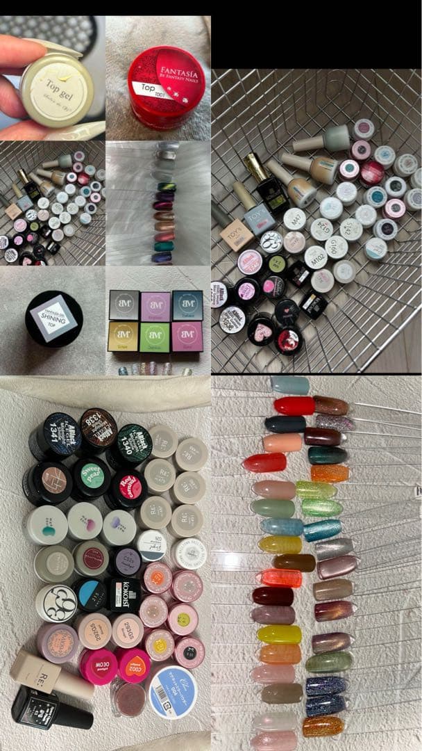 超お得　中古　合計90点！サンプルつき　ジェルネイル　セット　まとめ売り　おまけ