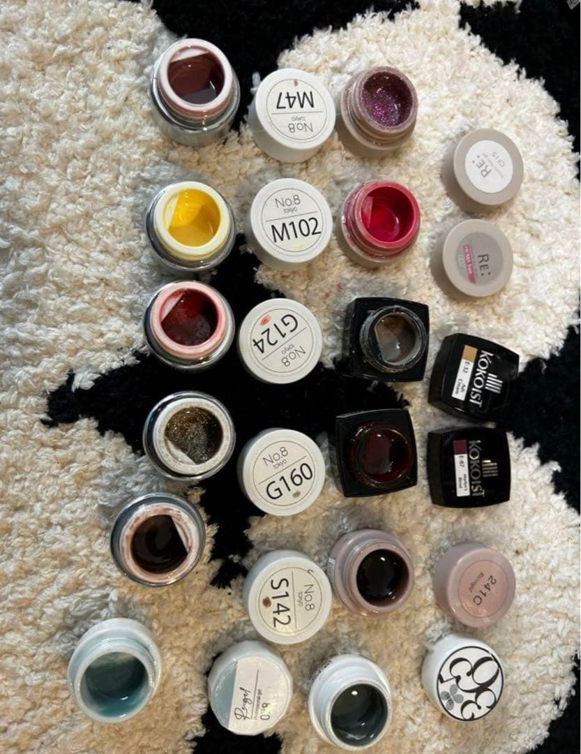 超お得　中古　合計90点！サンプルつき　ジェルネイル　セット　まとめ売り　おまけ