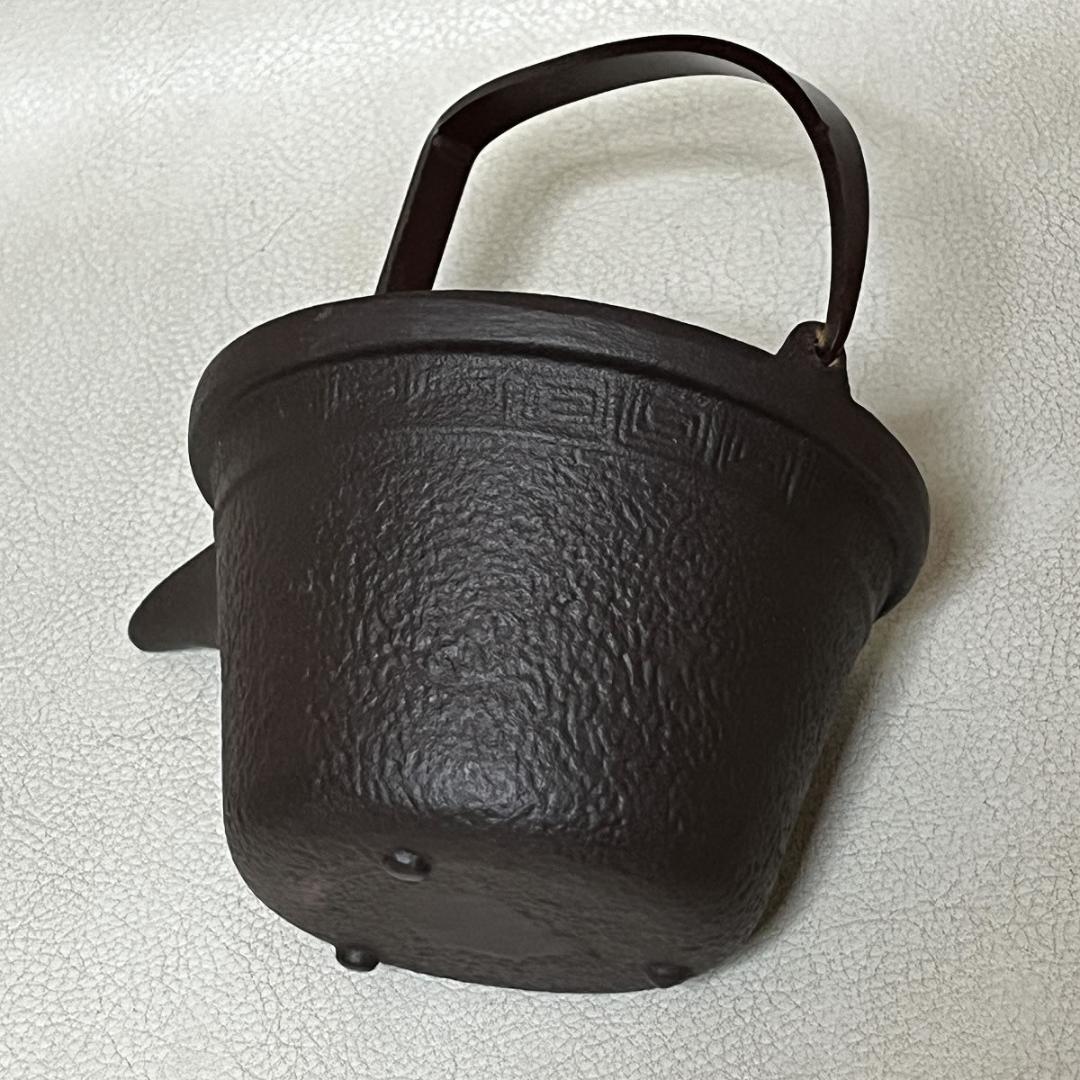 銚子 文映 共箱 瓢蒔絵 塗蓋付 替蓋付 瓢箪蒔絵 鉄製 酒次 酒器 k3388