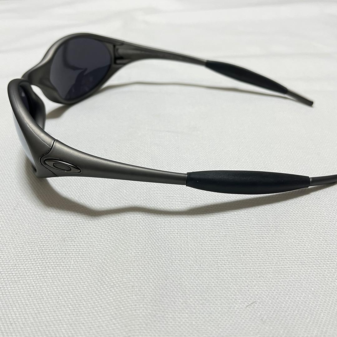 美品 オークリー アイジャケット グレー ミラーレンズ USA y2k