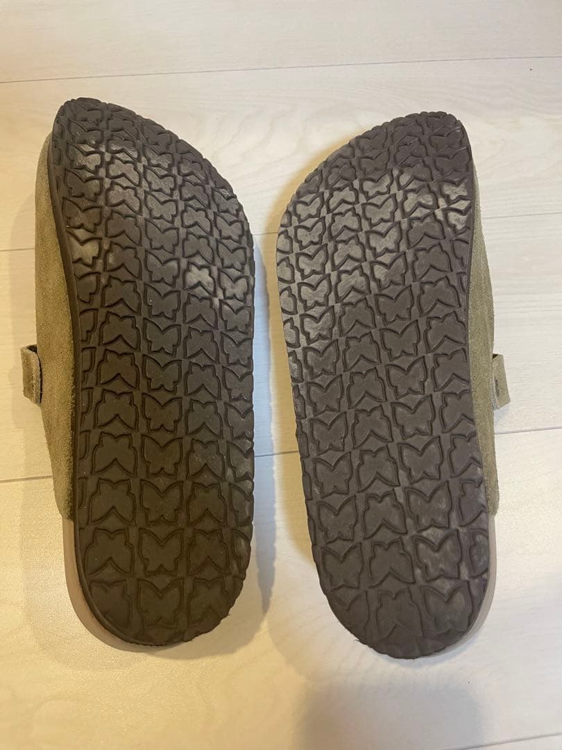 パ*ル様 Needles Clog Sandal Suede LTHR US10