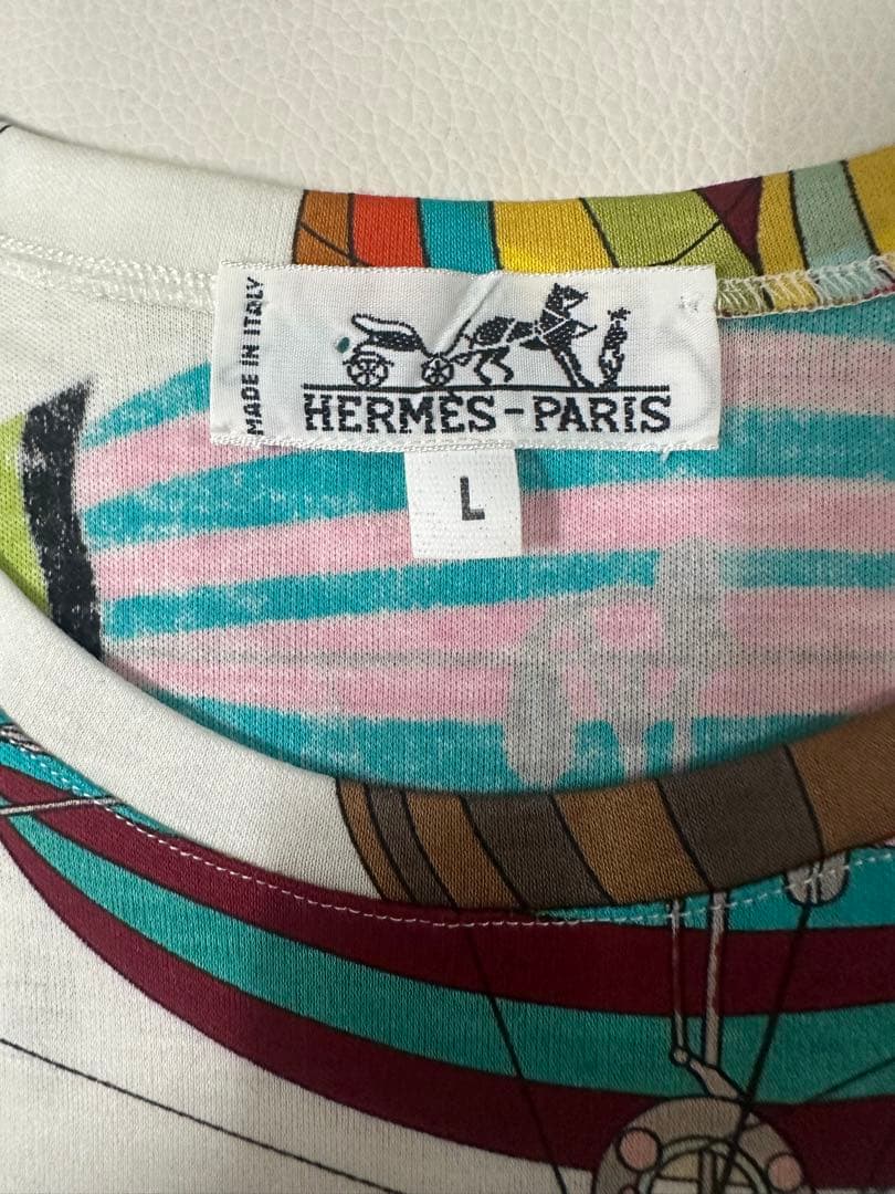 HERMES ヴィンテージTシャツ　気球　飛行船　大空の狂気