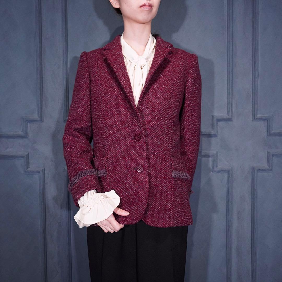 Christian Dior ディオールネップツイードテーラードジャケット