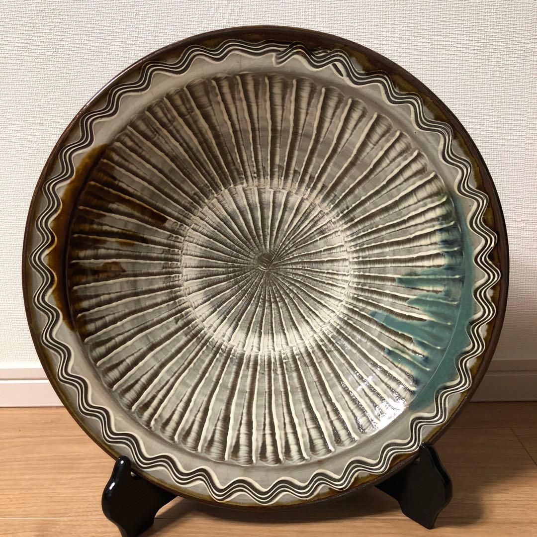 小鹿田焼　大皿　陶器