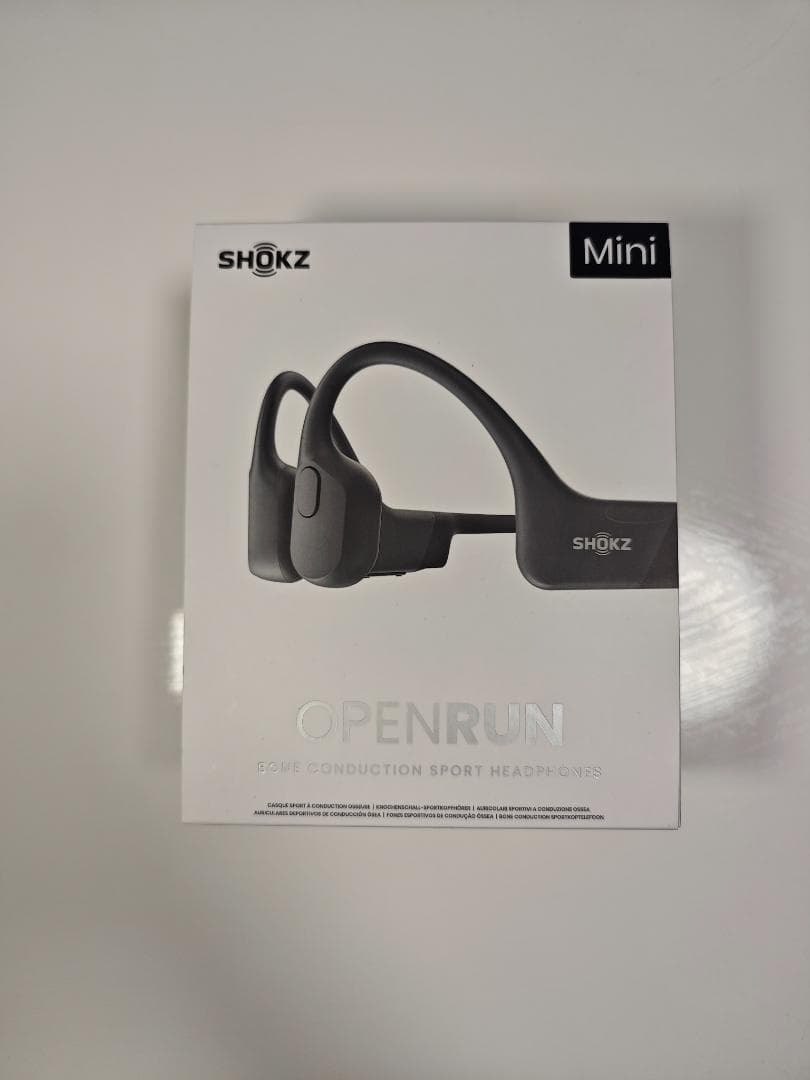 つ*よ様 SHOKZ OPENRUN Mini 骨伝導イヤホン ブラック