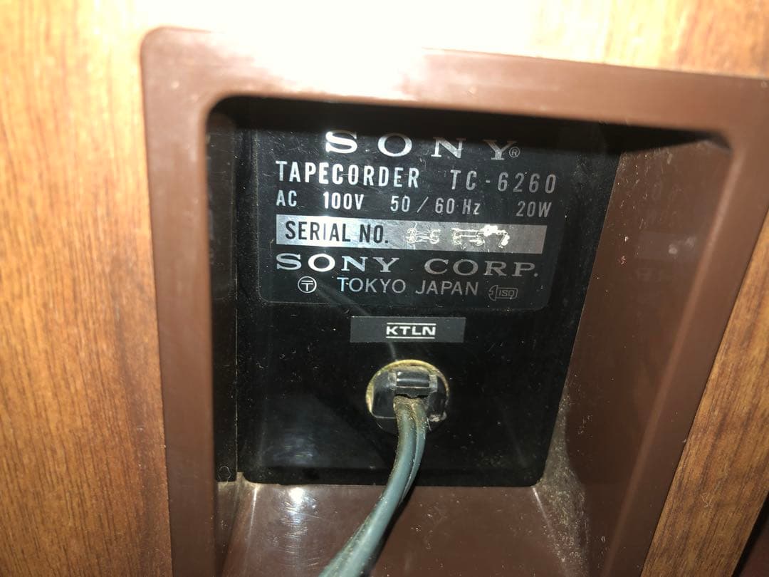 SONY オープンリールデッキ　TC-6260通電のみ(J093)
