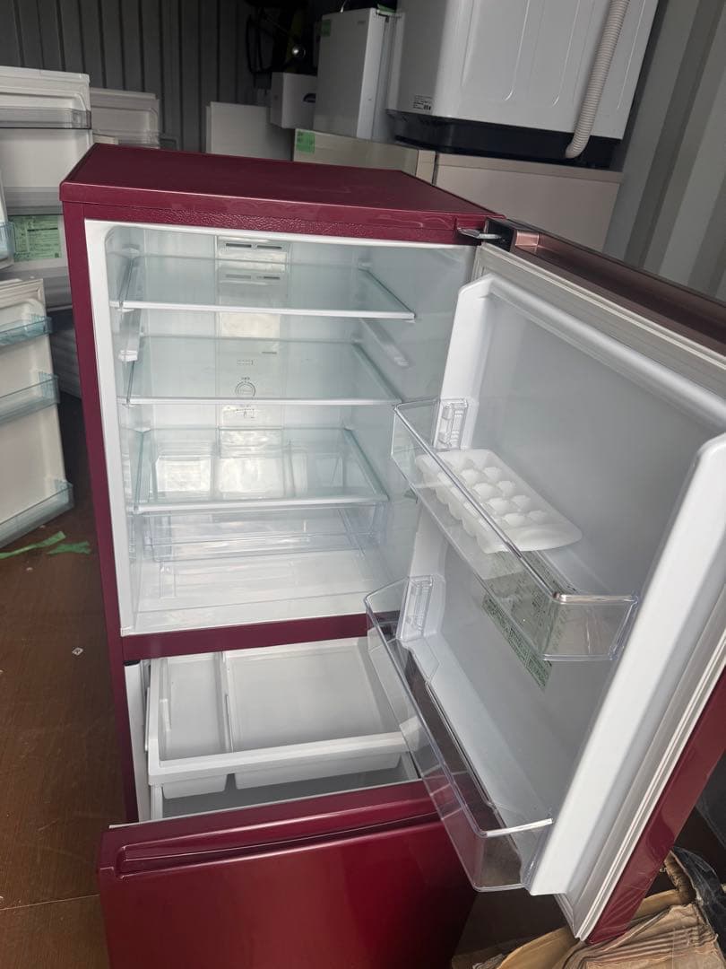 AQUA 168l 2020年製ワインレッド 冷蔵庫 下冷凍