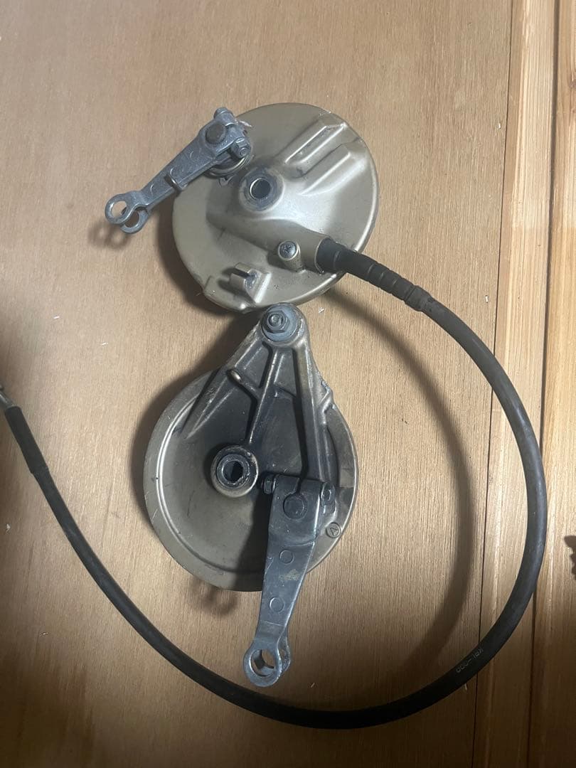 エイプ　ホイール前後セット　ハブ、ブレーキ付き タイヤほぼ新品！！