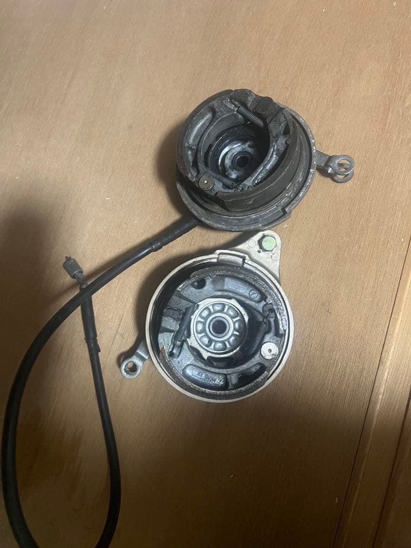 エイプ　ホイール前後セット　ハブ、ブレーキ付き タイヤほぼ新品！！