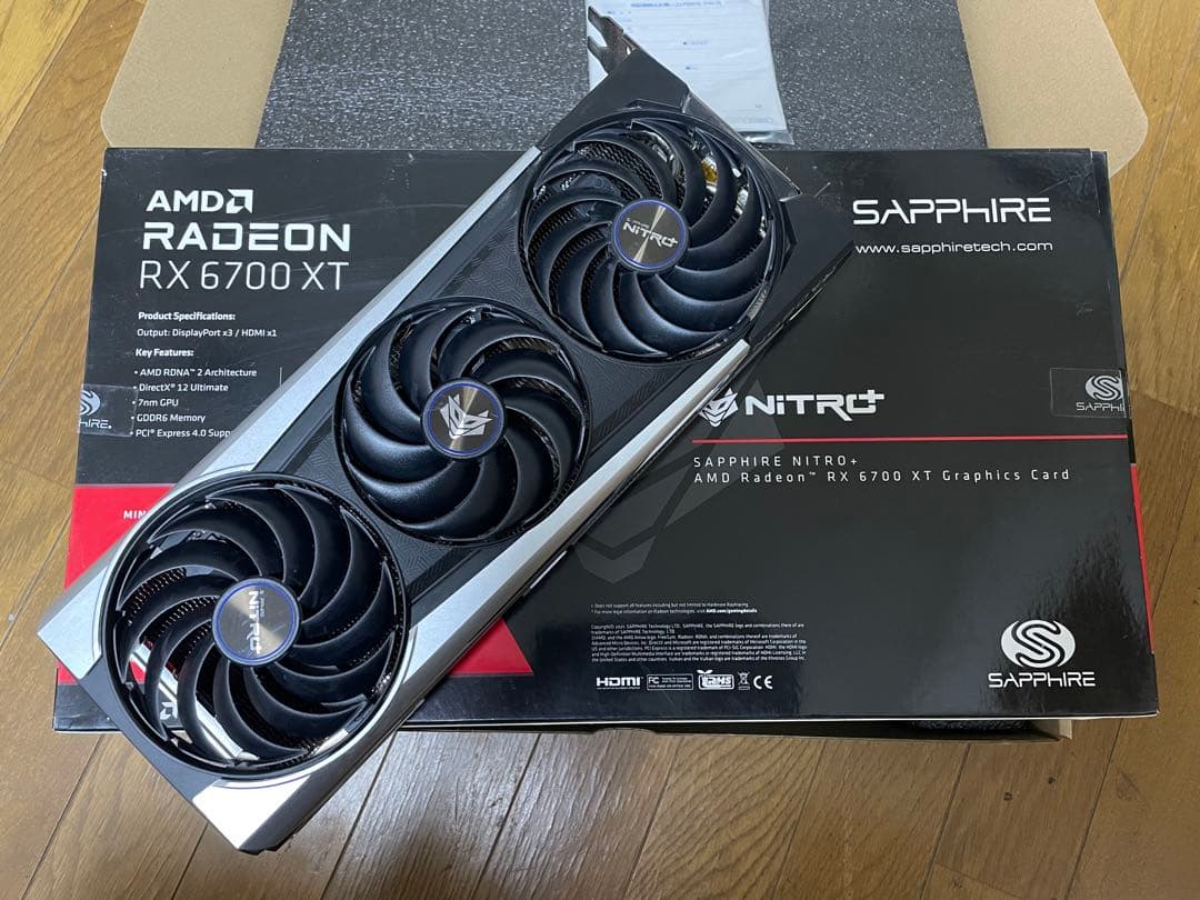 グラフィックボード・グラボ・ビデオカード SAPPHIRE NITRO+ Radeon RX6700XT 12GB