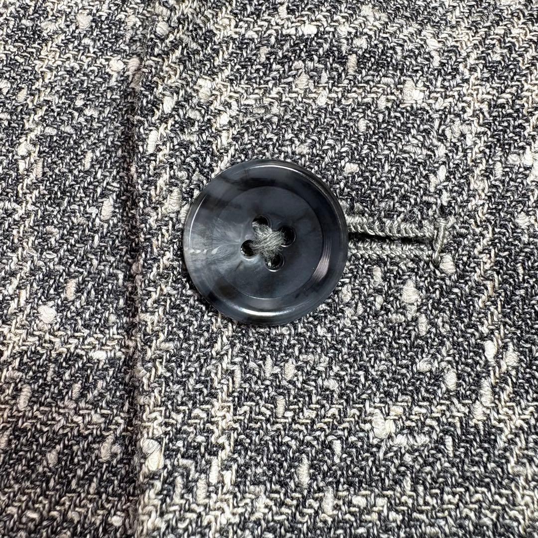 シップス ロロピアーナ シルク リネンツイード テーラードジャケット グレー44