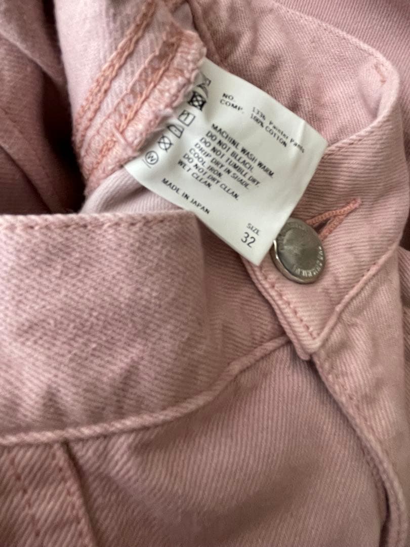 SHISHIKUI シシクイ ペインターパンツ 32 ライトピンク