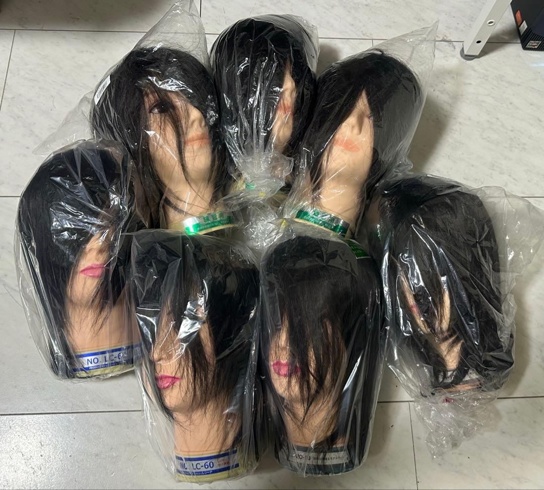 美容師国家試験 カットウィッグ 7体 新品未使用