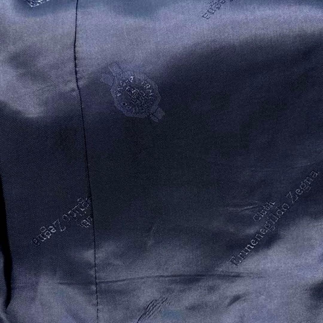 極美品✨ゼニア生地 オーダーメイドスーツ ビジネススーツ ストライプ ネイビー