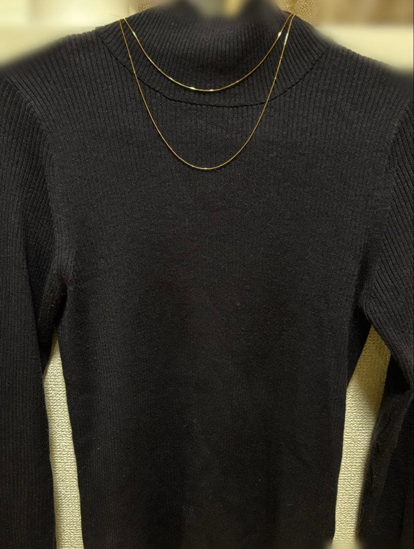 agete K10 ロングネックレス スライドアジャスター ベネチアン