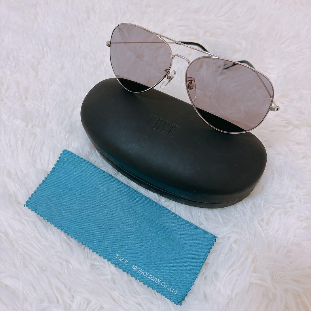 【極美品】TMT ティアドロップ サングラス キムタク シルバー/グレー