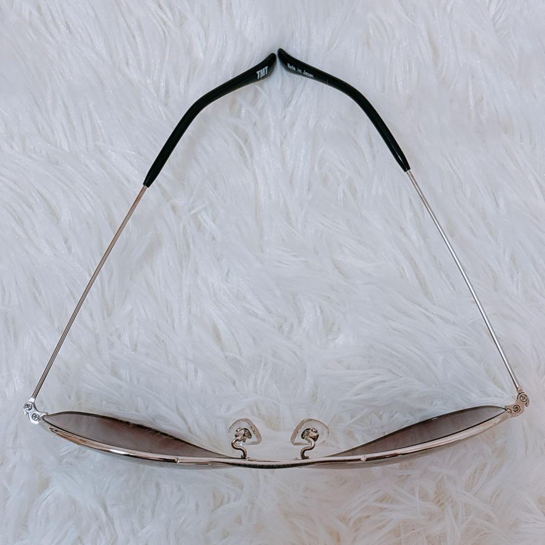 【極美品】TMT ティアドロップ サングラス キムタク シルバー/グレー