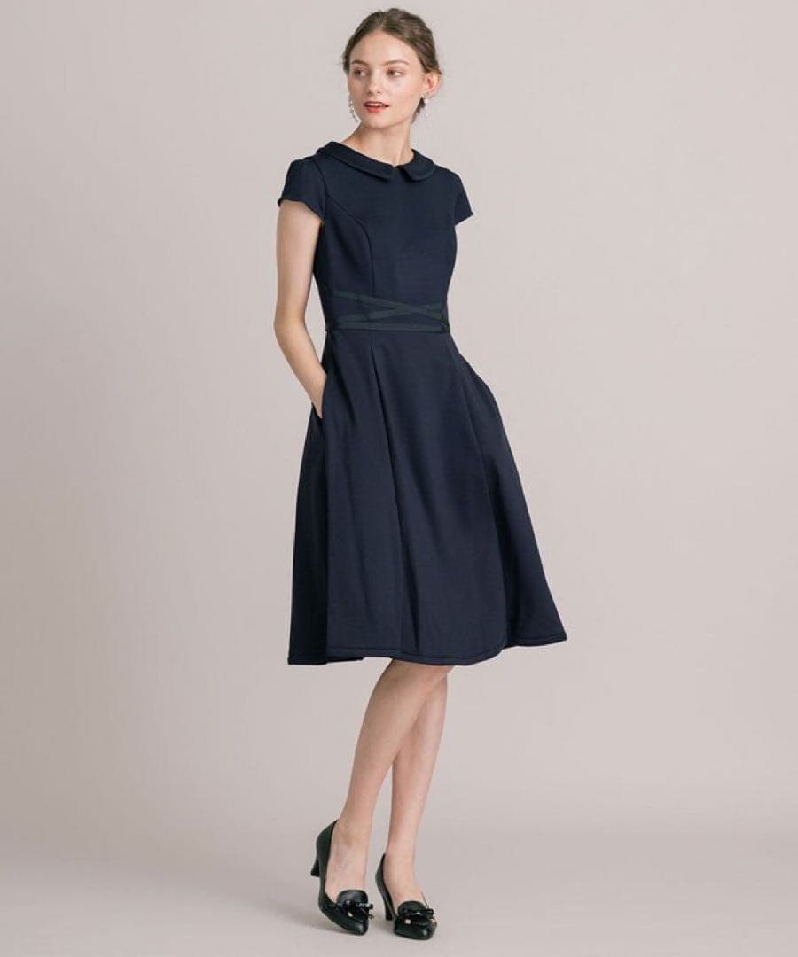 専用　新品　TOCCA 【消臭&洗える】LUMINOUS ドレス　ワンピース　S