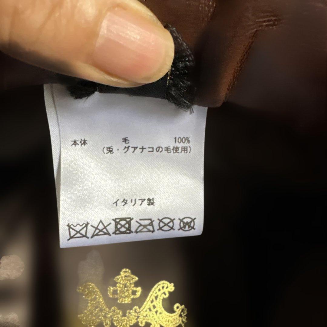 Borsalino 兎 グアナコ 毛 100% 中折れハット 60 ブラウン