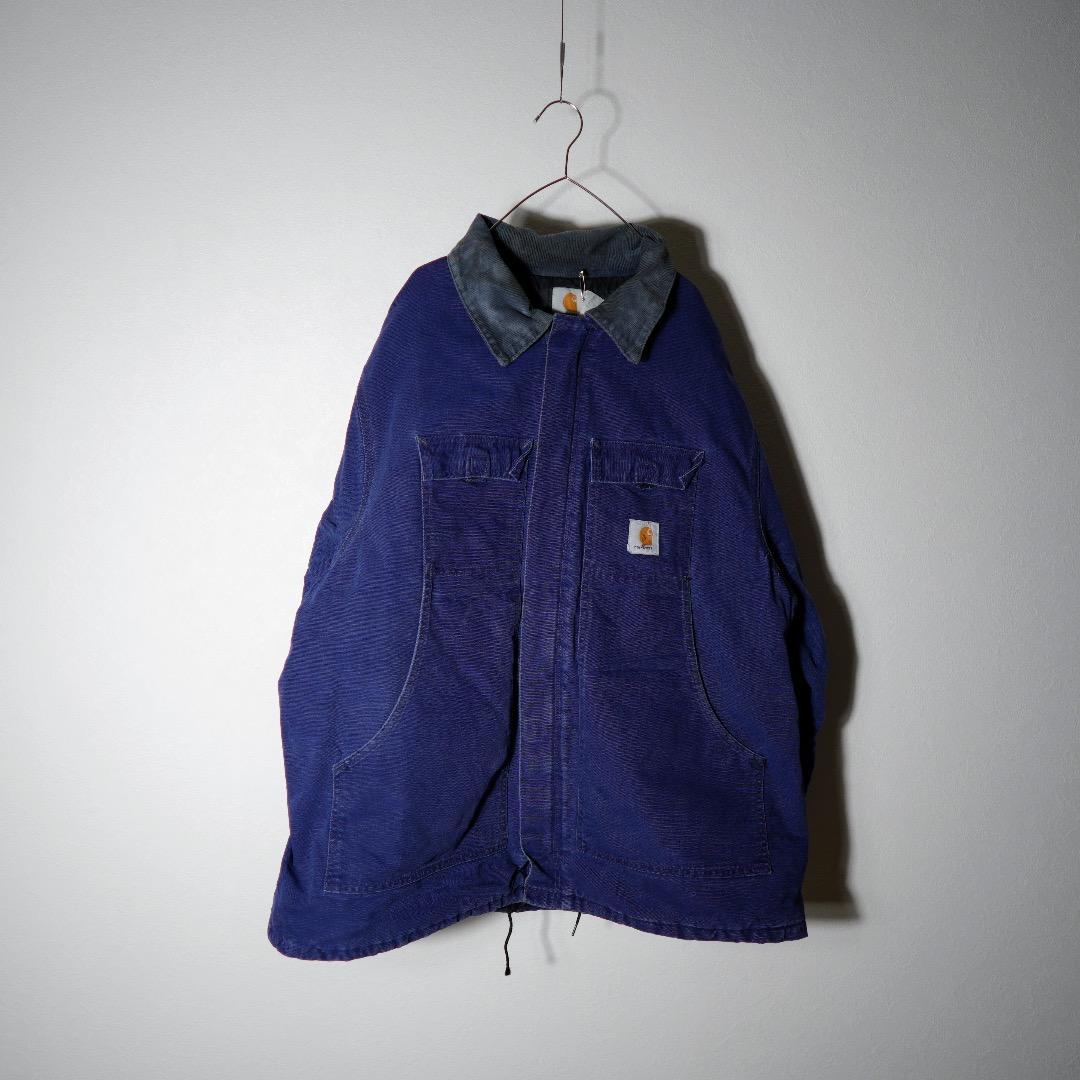 80-90s 星タグ USA製 ネイビー カーハート トラディショナルジャケット