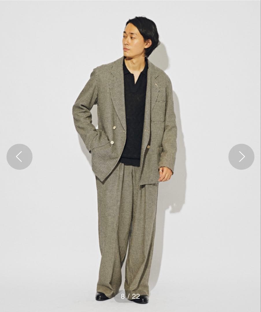 【m’s braque for BOUCLE】コンフォートルーゼン Wジャケット