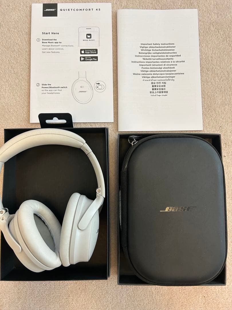 Bose QuietComfort 45 headphone　ホワイト