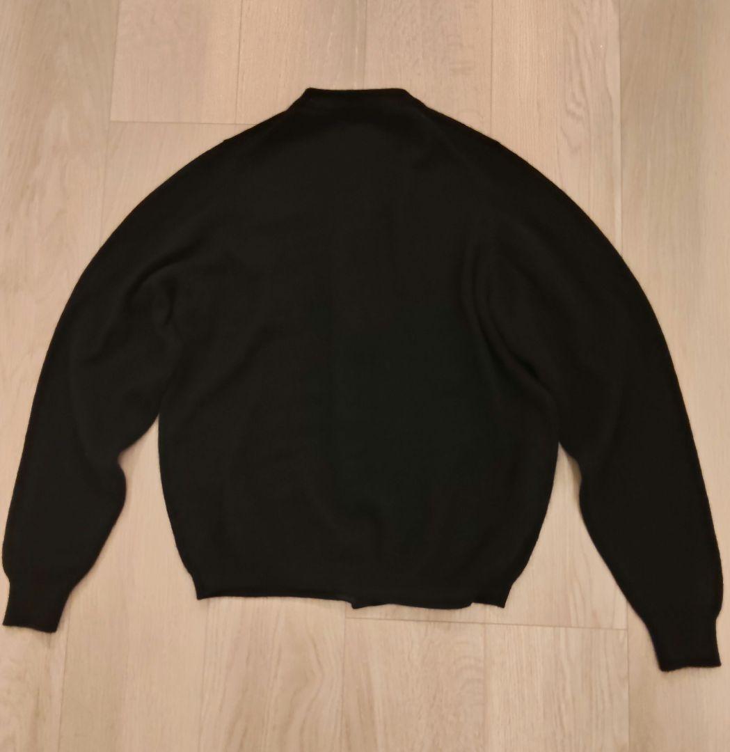 バランタイン カーディガン ブラック 42 カシミヤ100%