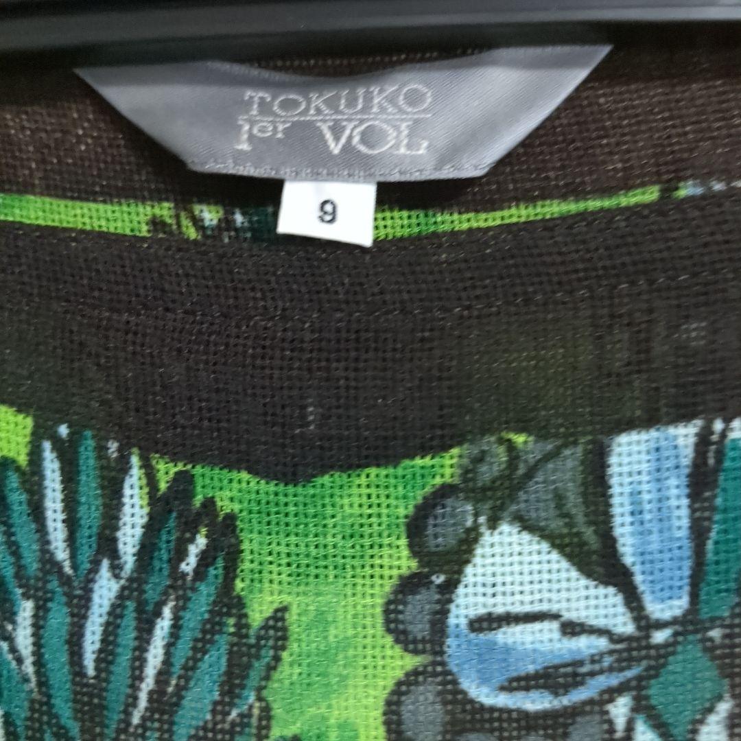 TOKUKO 1er VOL　チュニック　シースルー　黒　カラフル　半袖